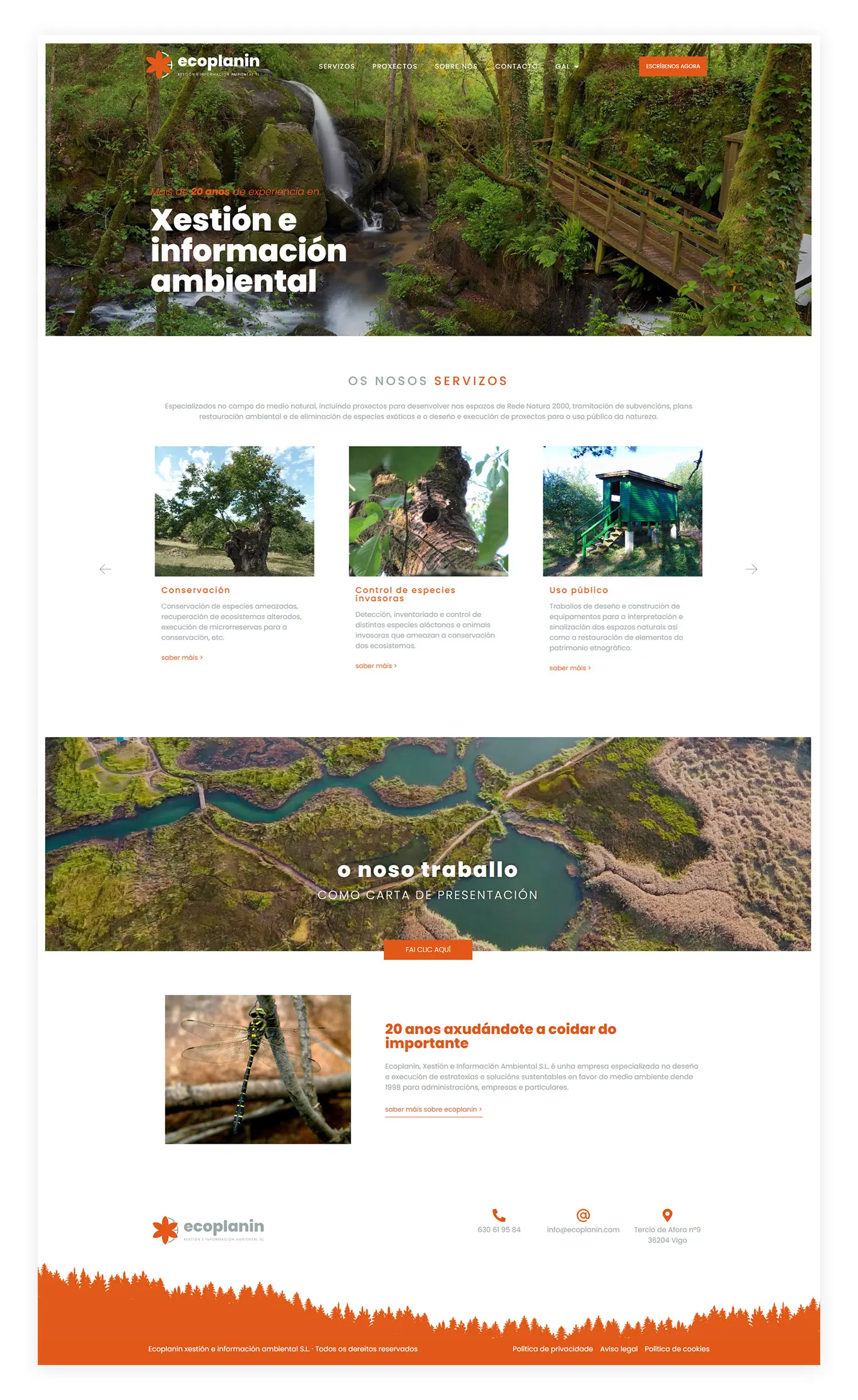 Diseño página web Ecoplanin Vigo