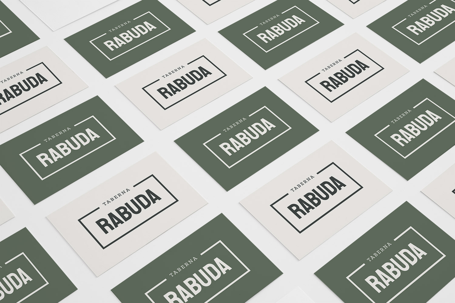 Diseño gráfico - Tarjetas de visita Taberna Rabuda Vigo