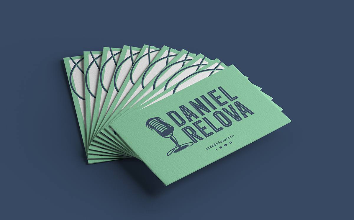 Diseño de tarjetas de visita para Daniel Relova